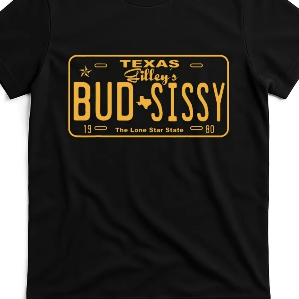 🤠NEW!Texas' Bud Sissy -tee from classic movie, "Urban Cowboy🏇